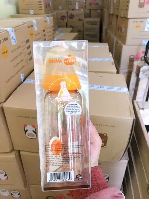 [HCM][MỚI NHẤT] BÌNH SỮA WESSER CỔ HẸP CAO CẤP PPSU MẪU MỚI 60ML/140ML/240ML