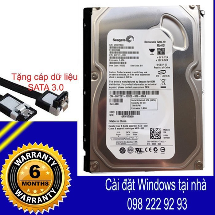 Ổ cứng 250GB - Ổ cứng 250GB bh 6t