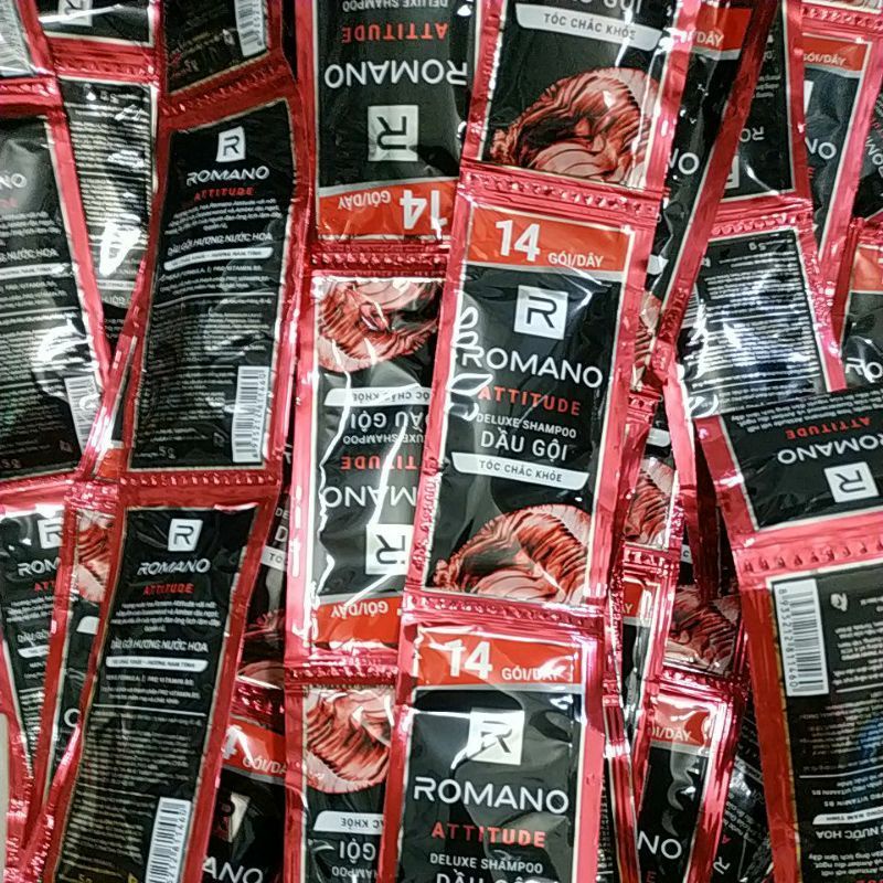 14 Gói Dầu Gội Dầu Romano sạch Gàu