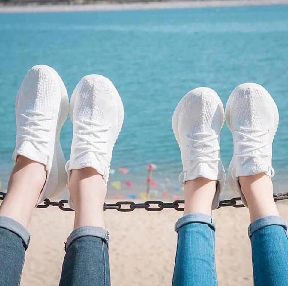 Giày Sneaker Nam Nữ YZ Trắng (creamwhite)