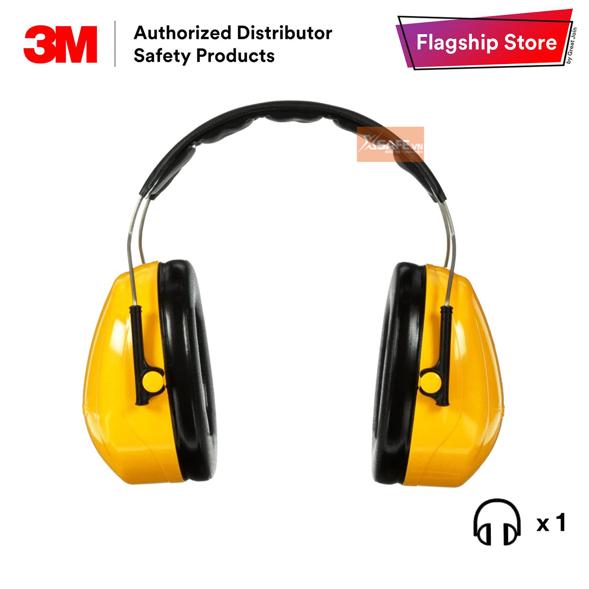 Chụp tai chống ồn 3M H9A Độ giảm ồn 23dbphone chống ồn bảo vệ tai, Bịt tai giảm ồn cao cấp từ 3M mỹ
