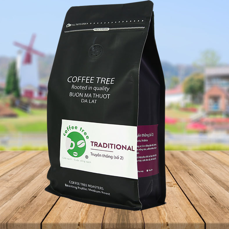 Cafe bột truyền thống số 2 coffee tree gu vừa vị chuẩn truyền thống