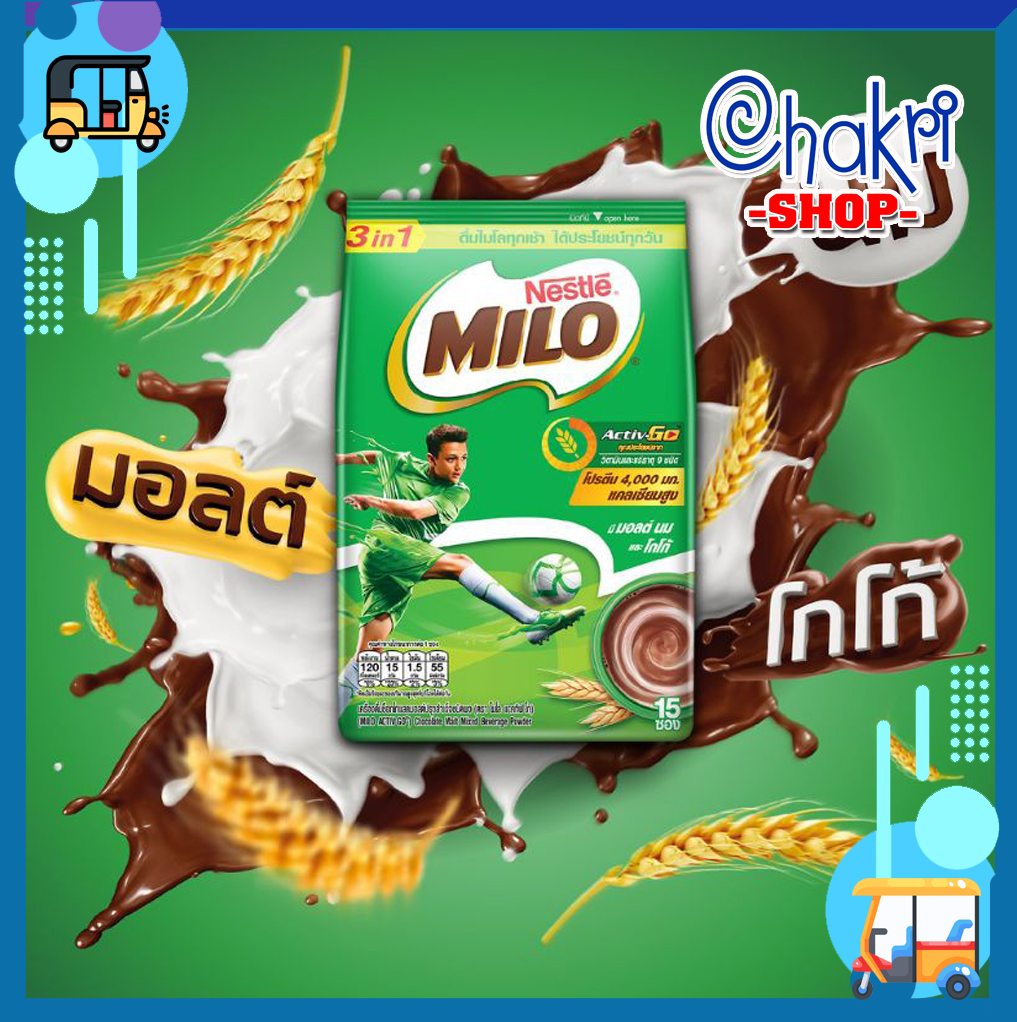 Sữa lúa mạch Nestlé Milo Thái Lan (bịch 15 gói hoặc 30 gói)