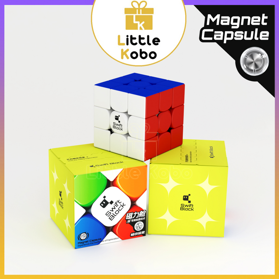 Rubik Gan Swift Block 355S 3x3 Rubic Gan Budget Cube Có Nam Châm Khoan Lỗ