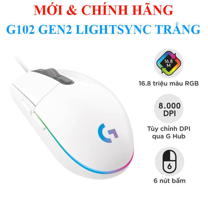 Chuột game Logitech G203 2022 , G102 gen 2 Lightsync, G300S