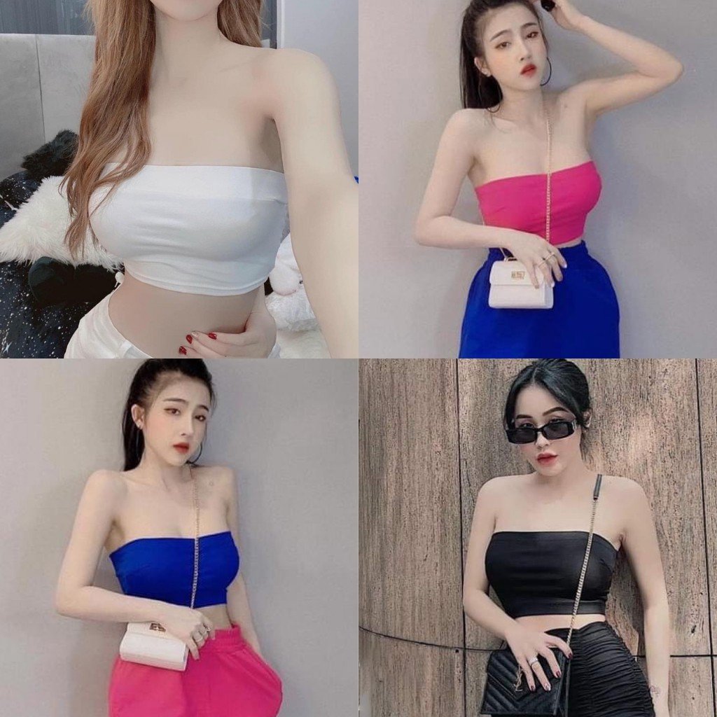 Áo ống in chữ áo bara trơn❣️[Giá gốc tận xưởng]