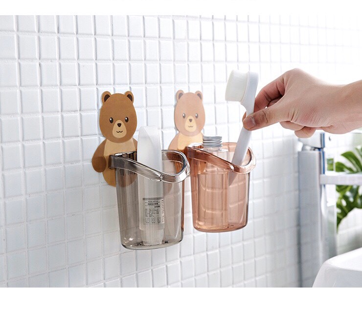 [HCM]CỐC GẤU ĐỰNG BÀN CHẢIKEM ĐÁNH RĂNG