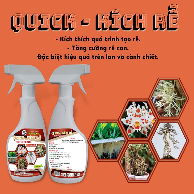 QUICK - KÍCH RỄ Chai 500ml: RA RỄ CỰC MẠNH