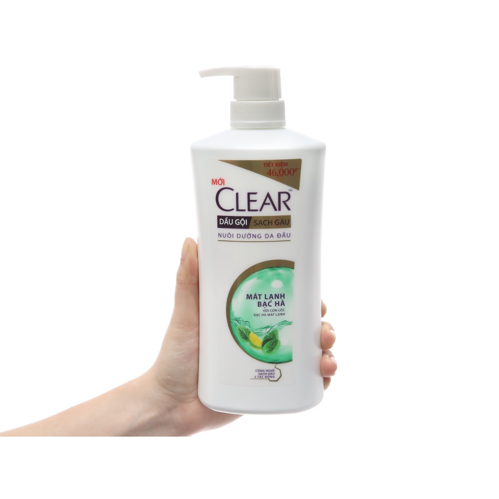 Dầu Gội Clear  Bạc Hà 630G