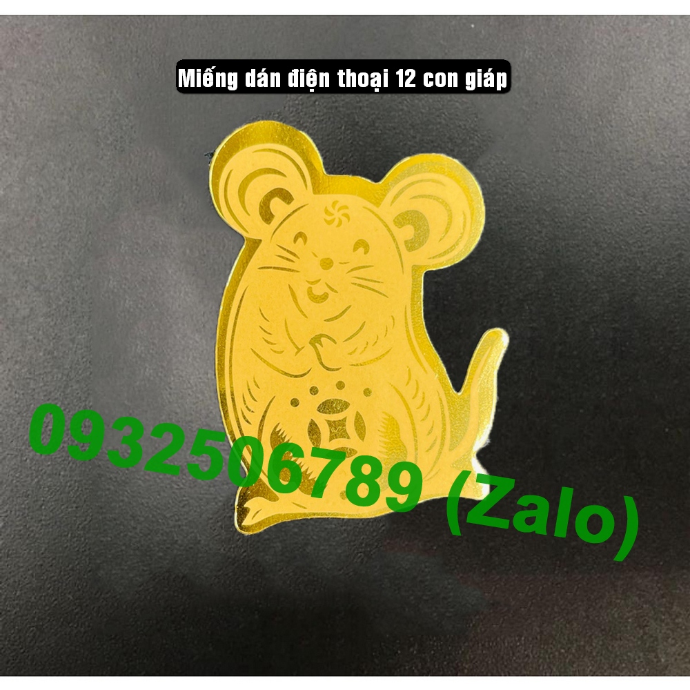 Miếng dán Mèo thần tài dán điện thoại chiêu tài / Miếng dán rồng thần tài
