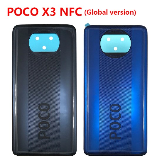 Nắp lưng Poco X3 / X3 Pro NFC - Chất liệu kính - Tặng kèm keo B7000 và bút cảm ứng