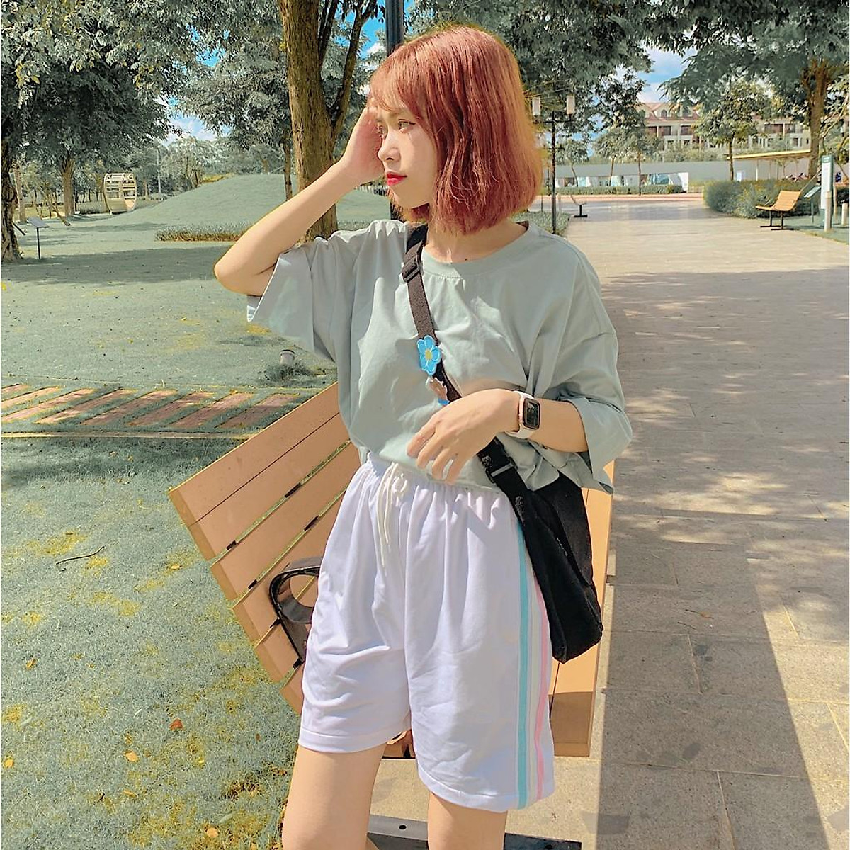 Quần short thun 3 line RIO - Quần short thun nam nữ