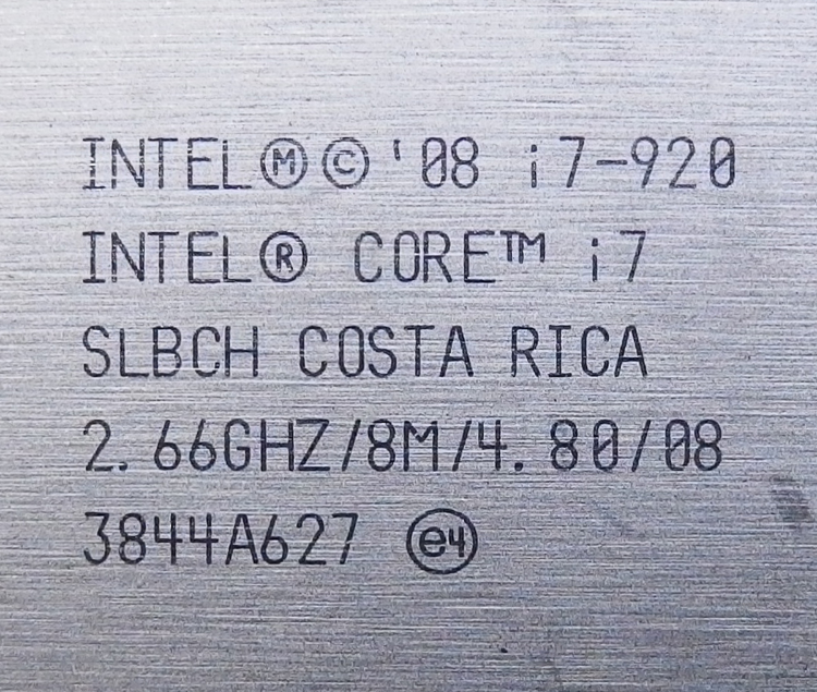 CPU I7 920