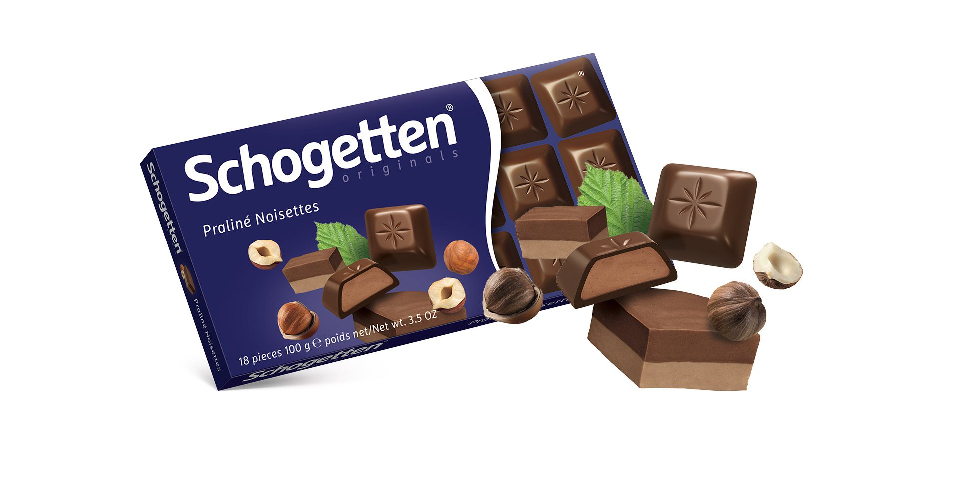 Socola HẠT DẺ sản xuất tại Đức Schogetten 100g