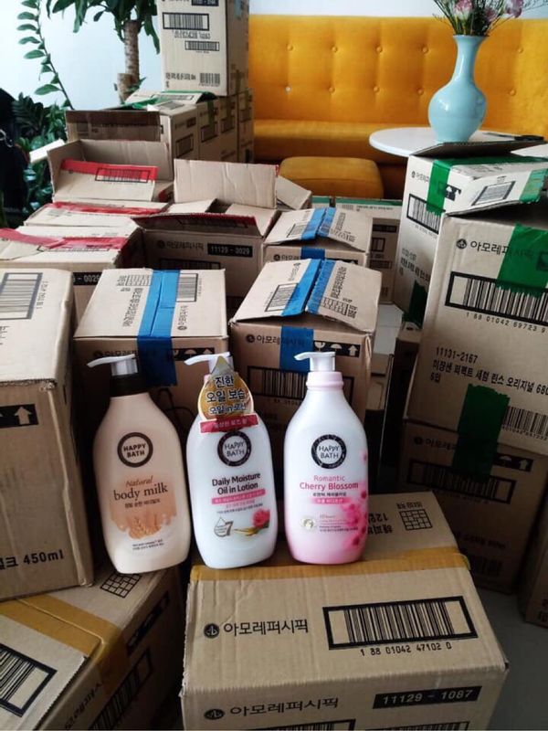 ComBo 2 Lọ Sữa dưỡng thể Happy Bath  Hàn Quốc