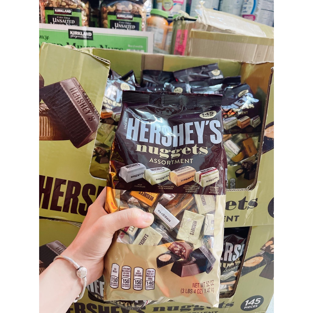 Socola Hershey's Nuggets hershey nuggets chocolate 1.47kg của Mỹ