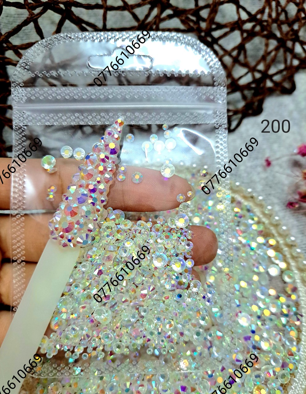 ĐÁ NAILS - ĐÁ CHÂN LƯỚI CAO CẤP ( TÚI MIX SIZE )