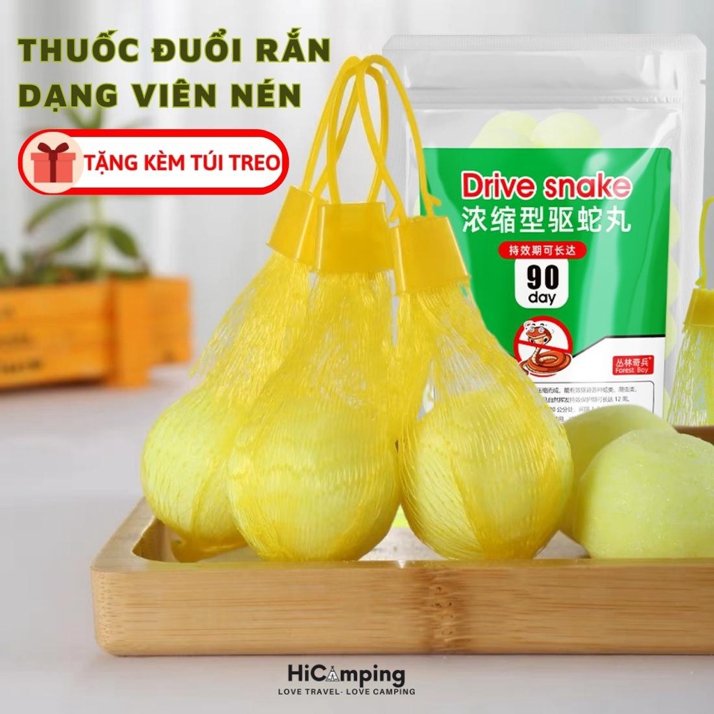 HOÀN TIỀN 15% - Thuốc đuổi rắn dạng viên an toàn với người thích hợp cho nền xi măng sân vườn xua đuổi rắn rếch