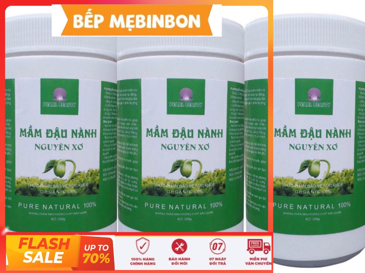 1.5kg mầm đậu nành nguyên xơ pearl beauty giúp tăng vòng 1 giữ mãi tuổi thanh xuân