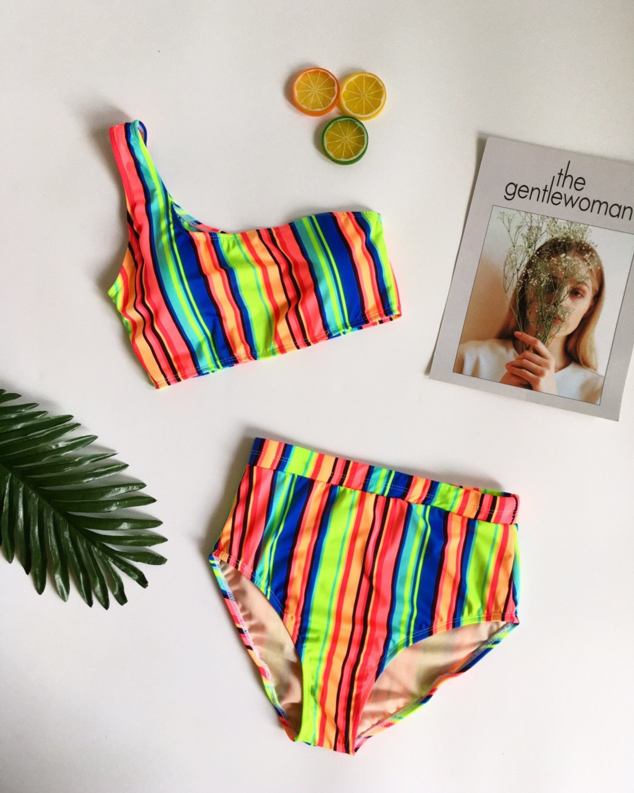 Bikini sọc 7 màu dễ thương