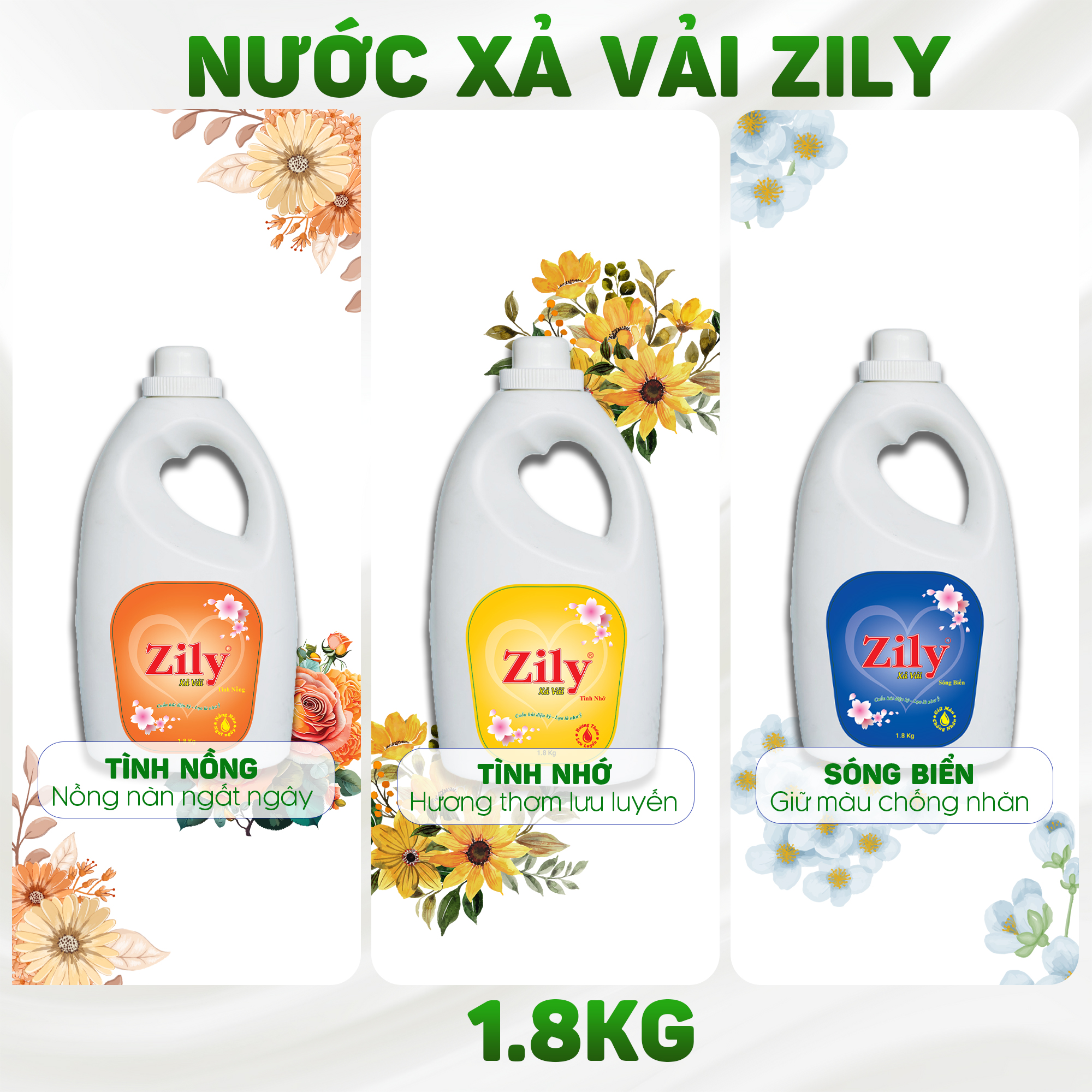 Nước Xả Vải Zily 1.8 kg