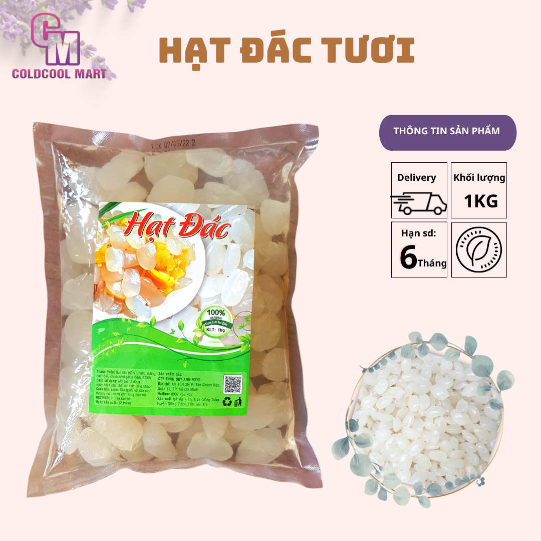 Hạt Đác Tươi Non Dẻo 1kg Maxifood