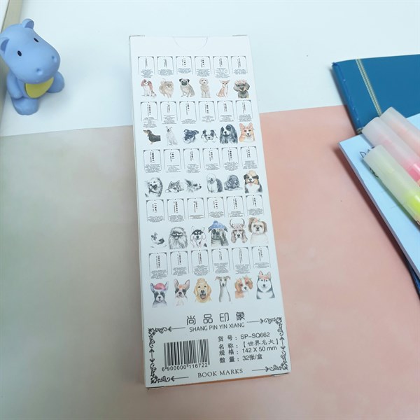 Bộ 30 bookmark đánh dấu sách the dog