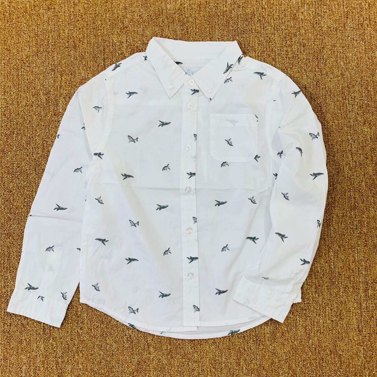 White shirt long sleeves for boys 6 - 14 years old