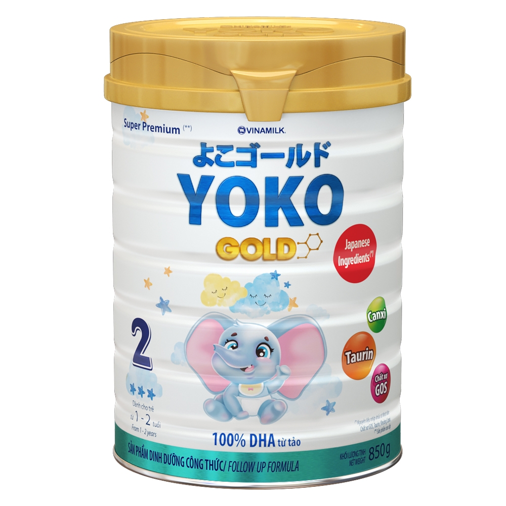 Vinamilk Yoko Gold 2, 1 - 2 tuổi, 850g
