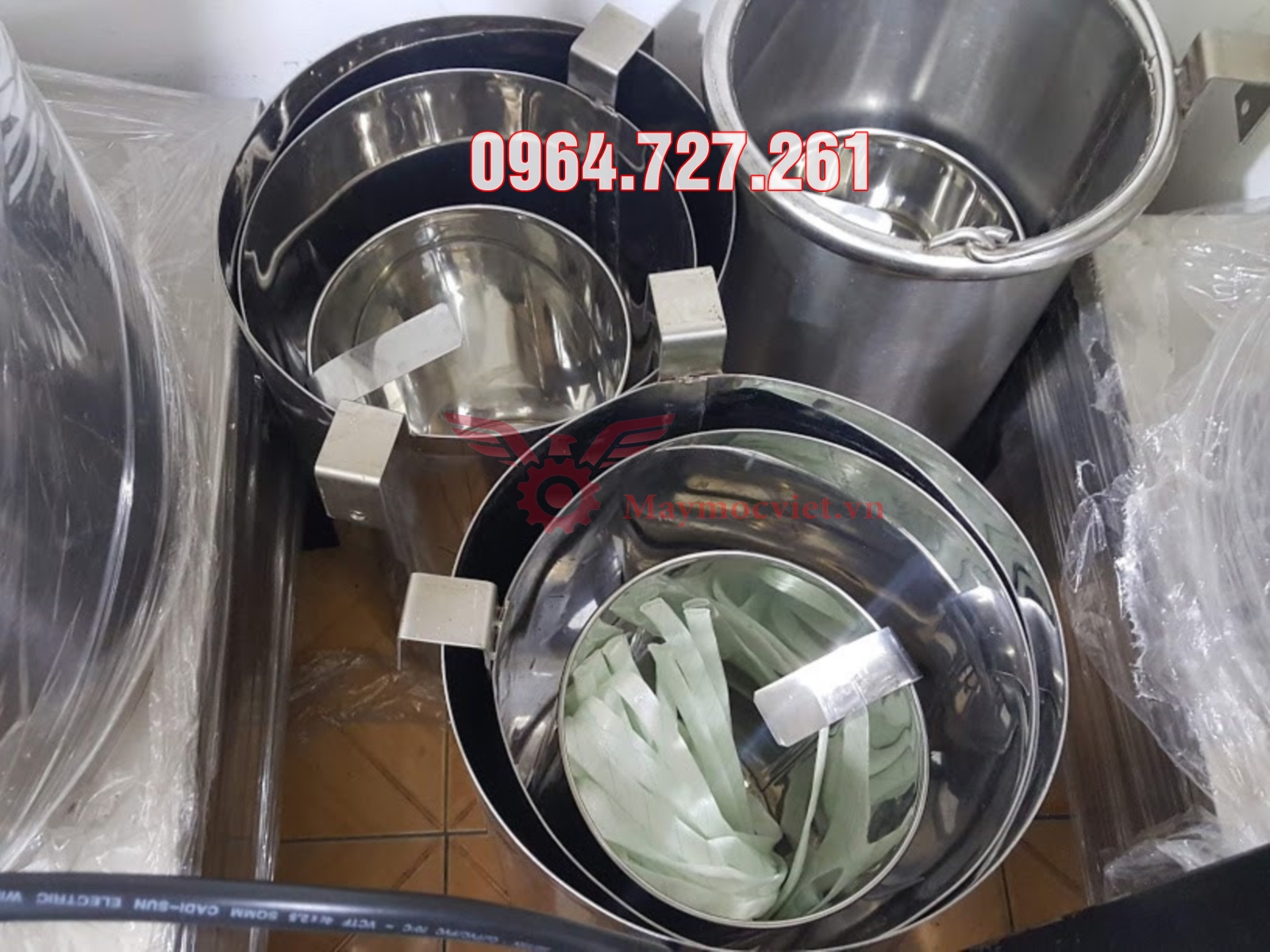 Ống trụng phở, trần bún, hủ tiếu inox 304 đầy đủ kích thước