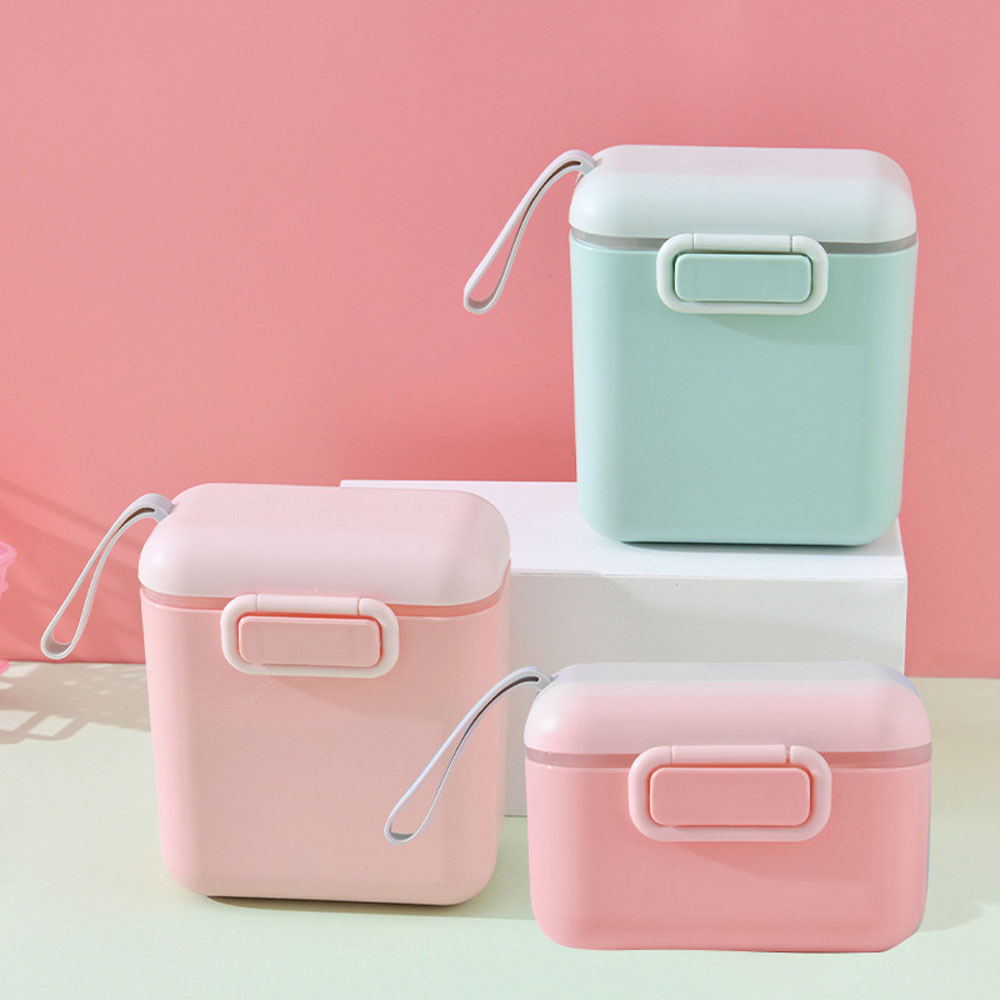 TESDFD Cute Baby Food New Baby Infant Milk Powder Box Food Storage Box Essential Cereal Toddle Snacks Container