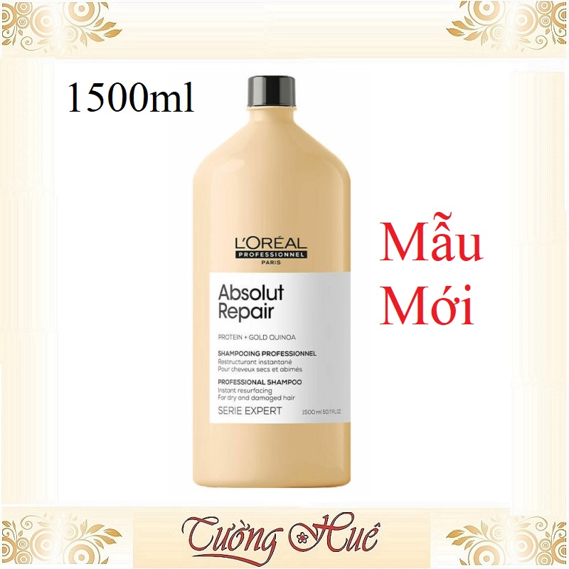 Dầu Gội Chăm Sóc Tóc Hư Tổn Loreal Serie Expert Absolut Repair - 1500ml
