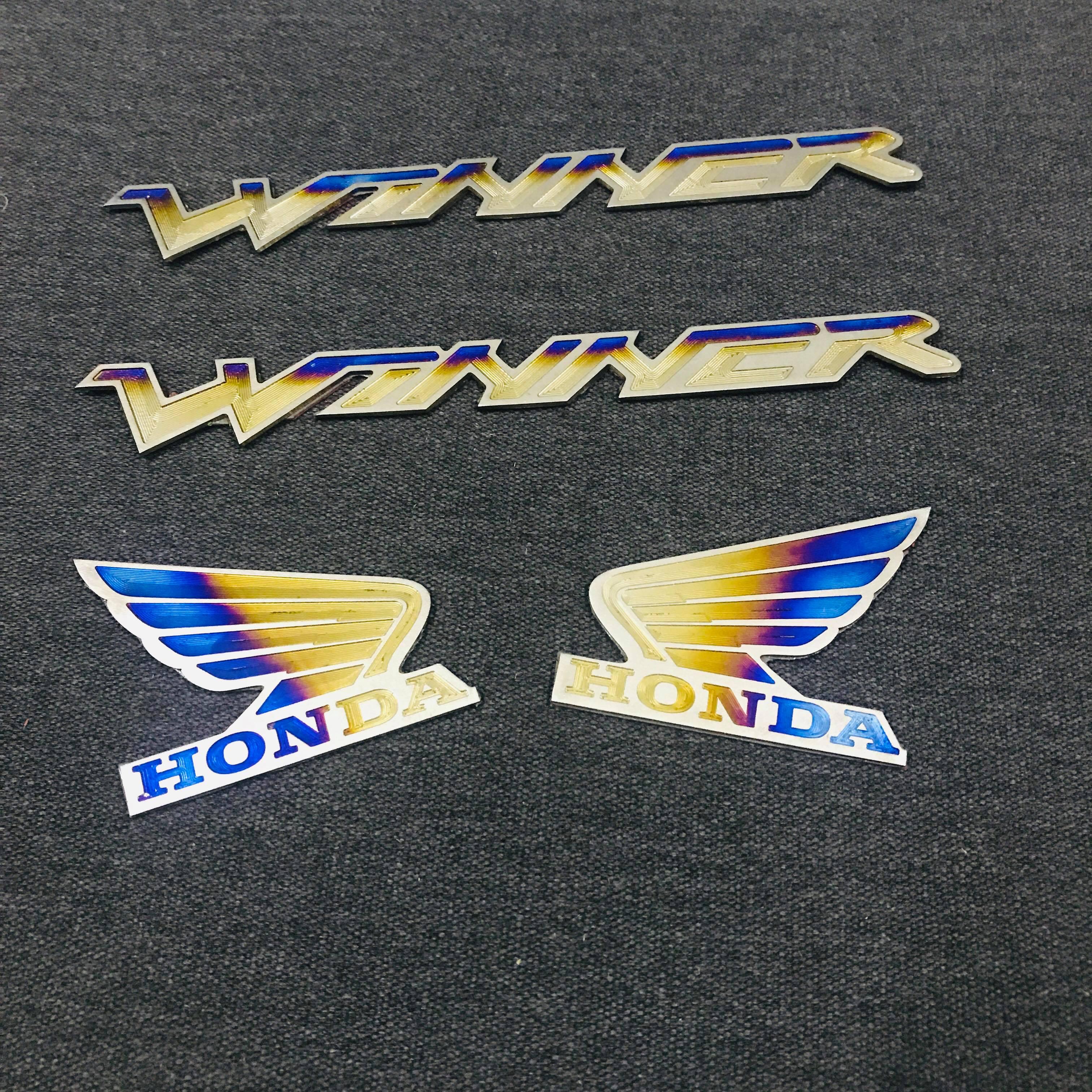 [COMBO] CẶP CHỮ WINNER TITAN (100%) VÀ CÁNH CHIM HONDA TITAN (100%) TRANG TRÍ XE KEO 3M DÍNH KHỦNG KHIẾP