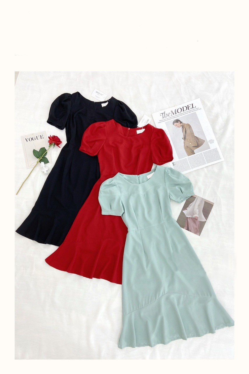 Mập Fashion ( 50 - 90 KG) ĐẦM ĐUÔI CÁ 3 MÀU SIÊU HÁCH DÁNG