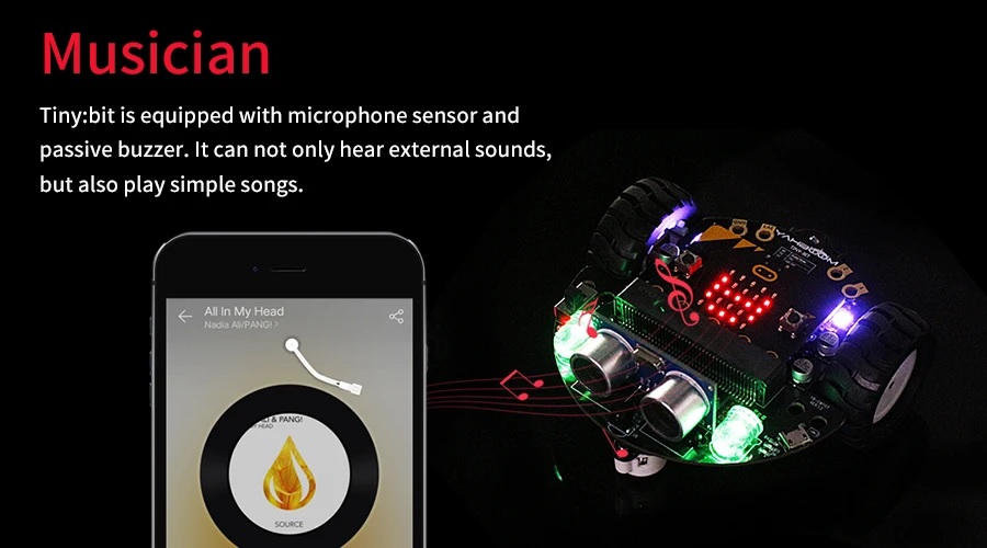 [HCM]Tiny:bit - Xe robot Tiny Bit - Robot lập trình cho trẻ em