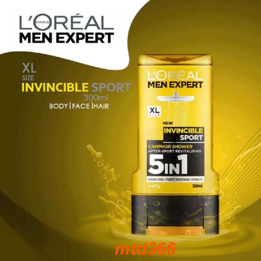 Gel Tắm Nam Loreal 300ml Hydra Energetic Men Expert