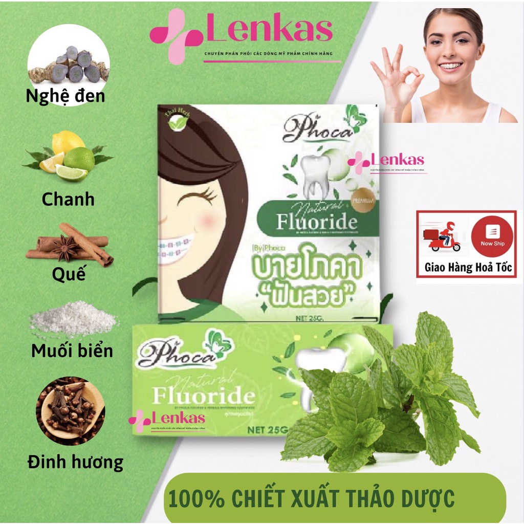 Kem đánh răng thảo dược phoca thái lan 25g