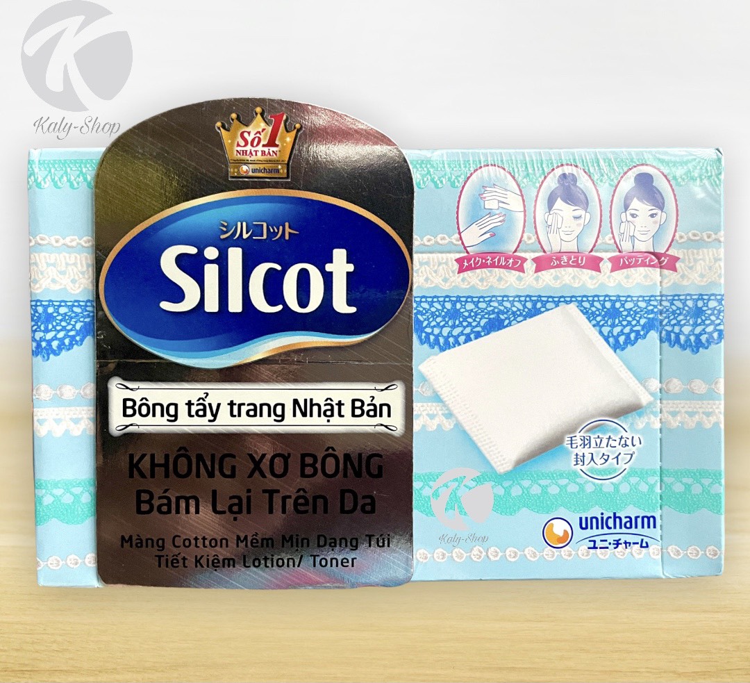 Bông Tẩy Trang Silcot (1/Hộp 82 miếng) ( MADE IN JAPAN )