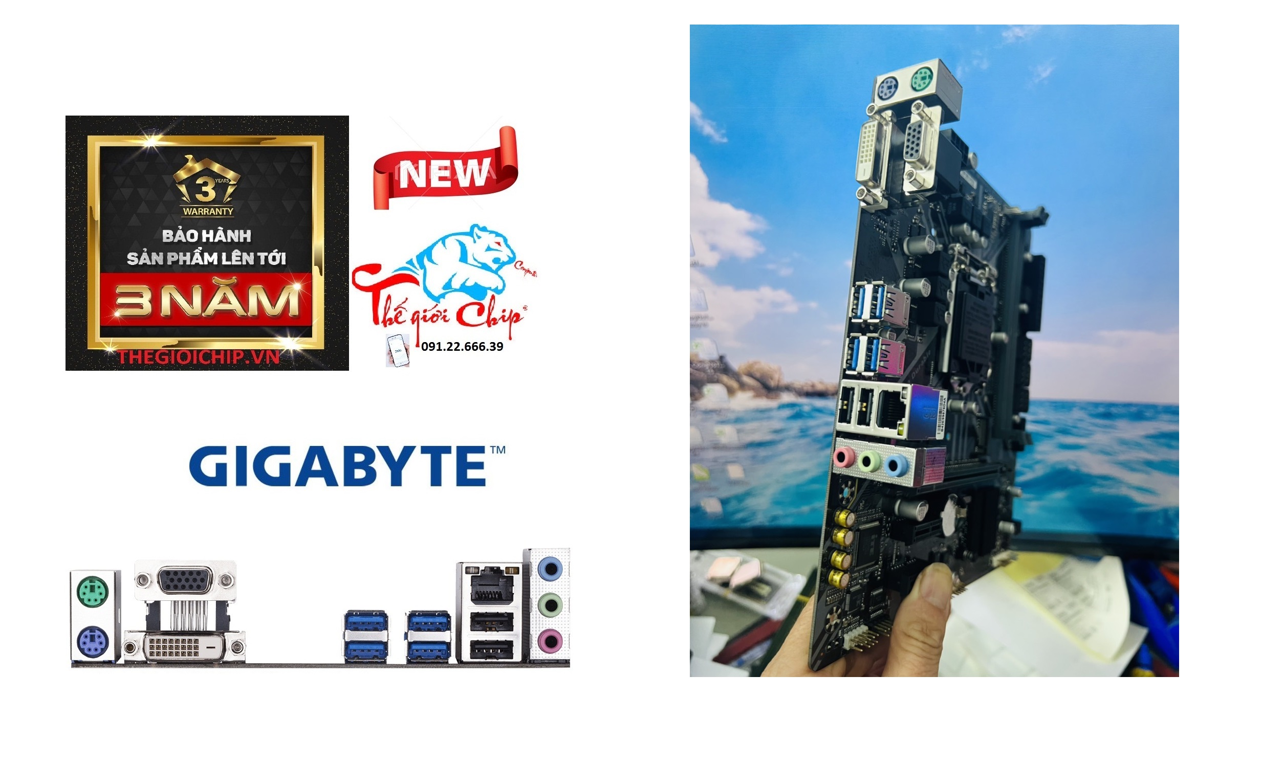 [HCM]Bo Mạch Chủ (Mainboard) Gigabyte B365M-D2V (CTY Box-3 Năm)