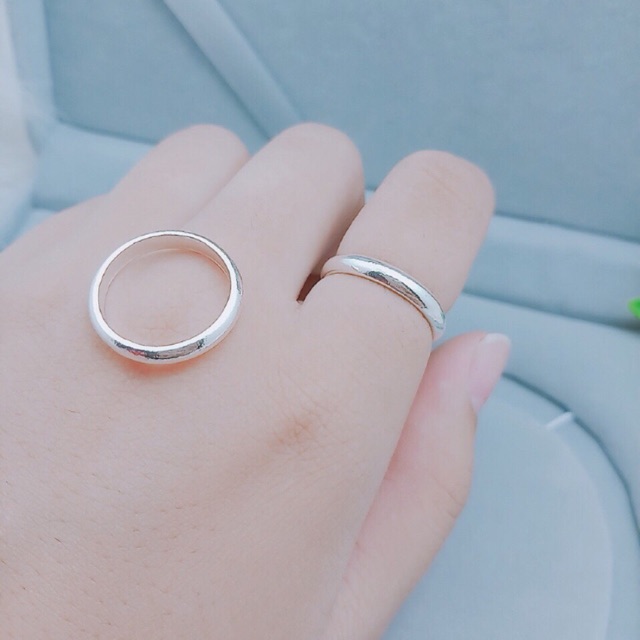 Sập giá nhẫn tròn nữ bạc ta 925 - thj cam kết bạc chuẩn, giá tốt kèm bảo hành