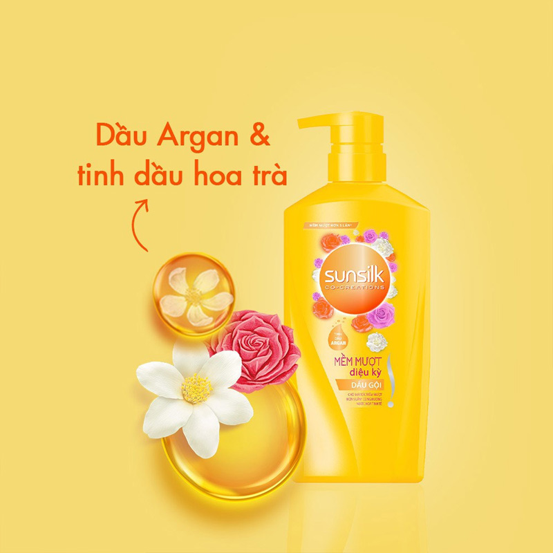 Dầu xả SUNSILK (320g) VÀNG