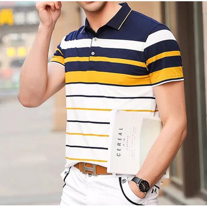 [HCM]Áo thun nam sọc bông lúa cao cấp BLUA005