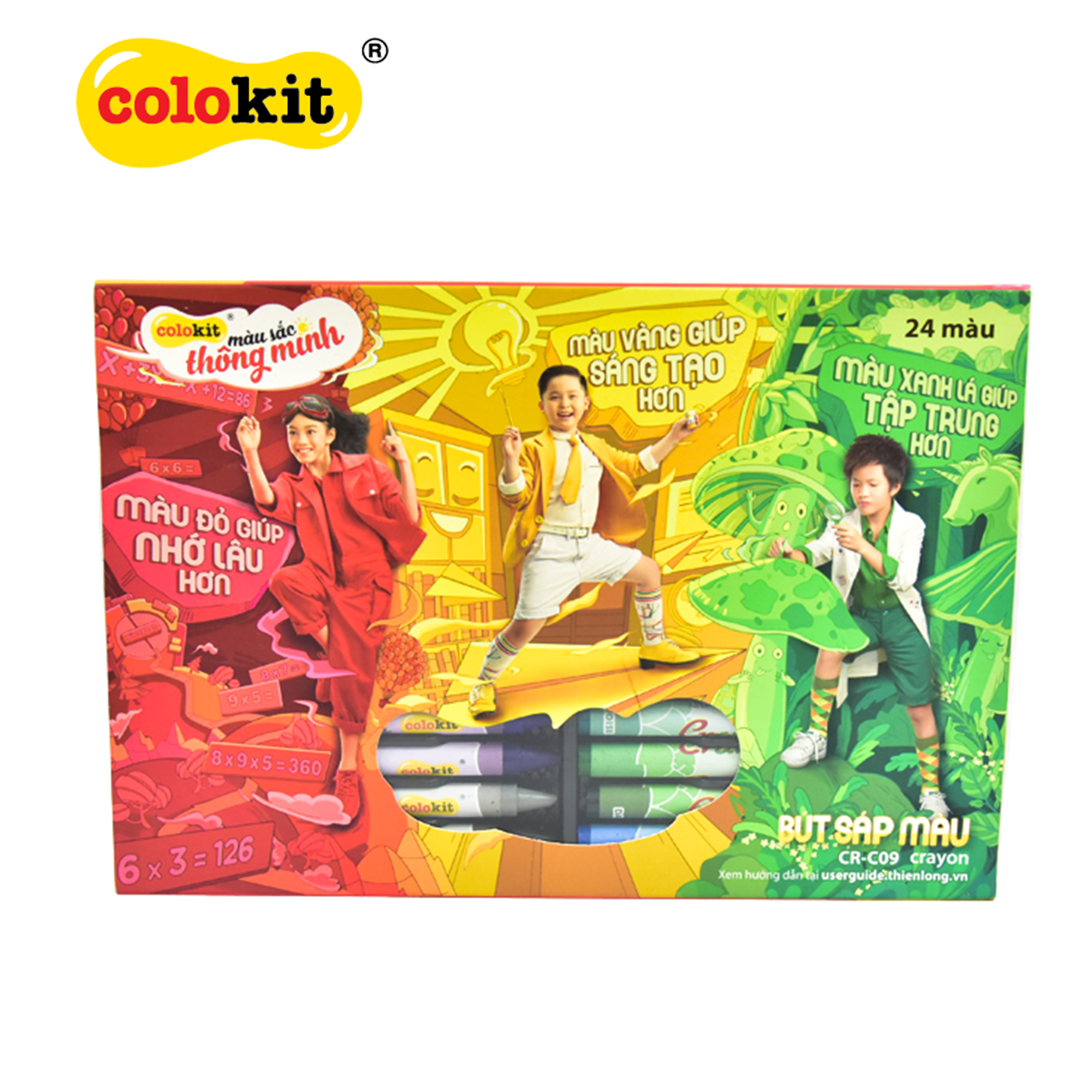 Bút sáp màu Colokit CR-C09