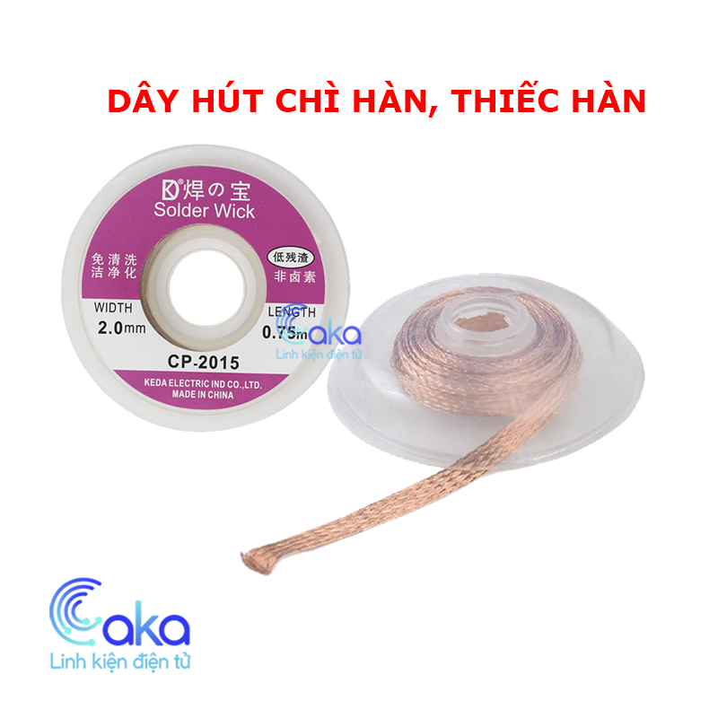Dây hút chì hàn, Dây hút thiếc CP2015