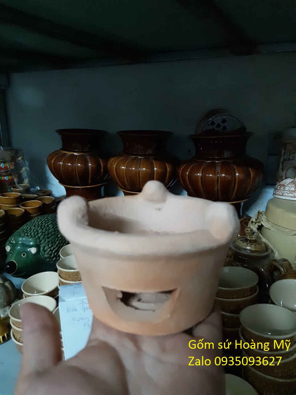 lò đất mini nhỏ cao 7 cm