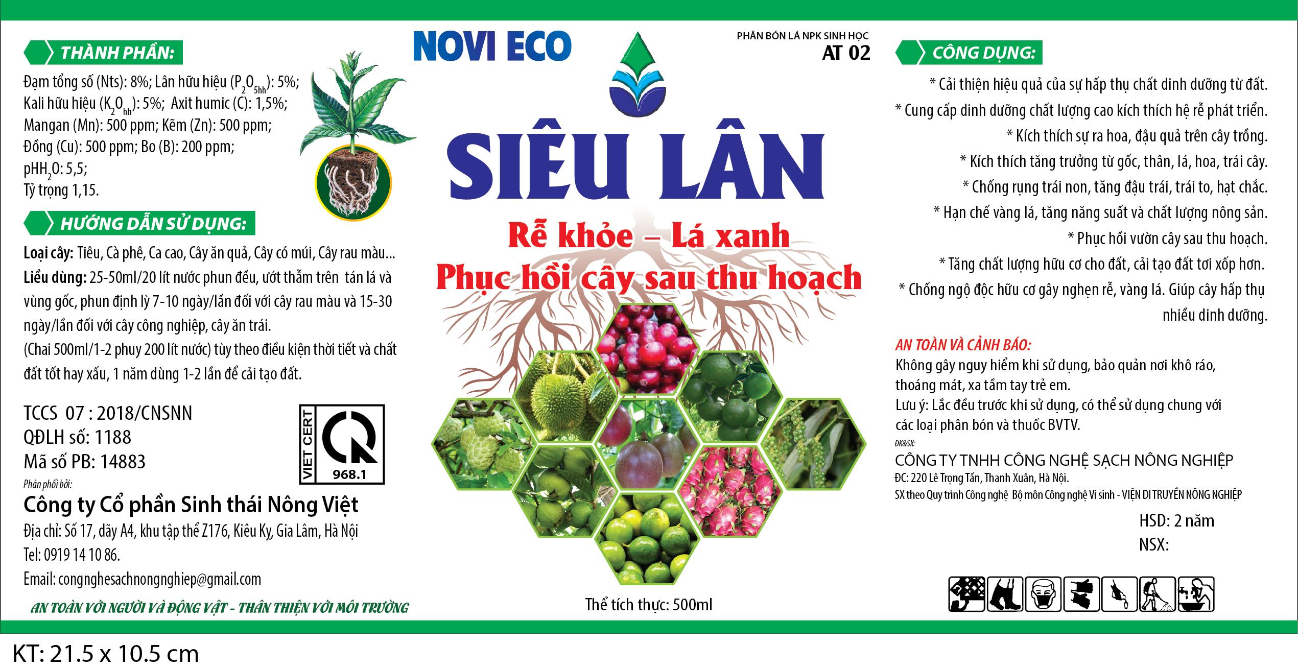 Novi Eco Siêu Lân - Plant Food