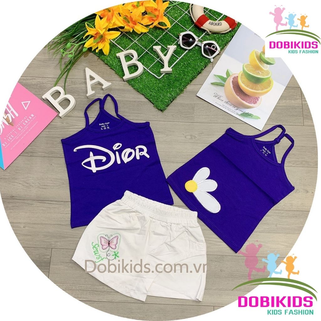 Áo dây bé gái thun cotton 4 chiều đẹp co giãn