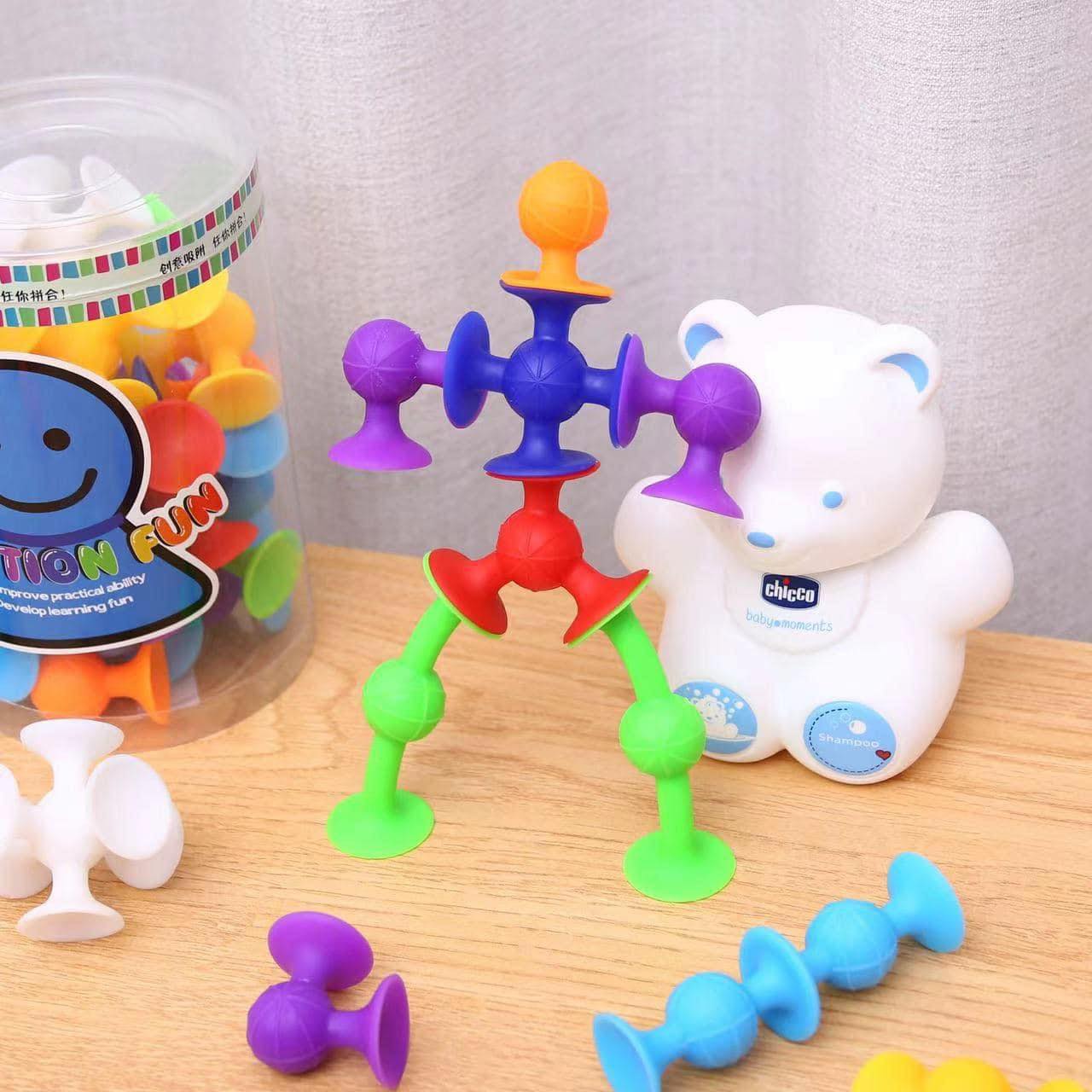 Hộp xếp hình dẻo Squigz 24 chiếc