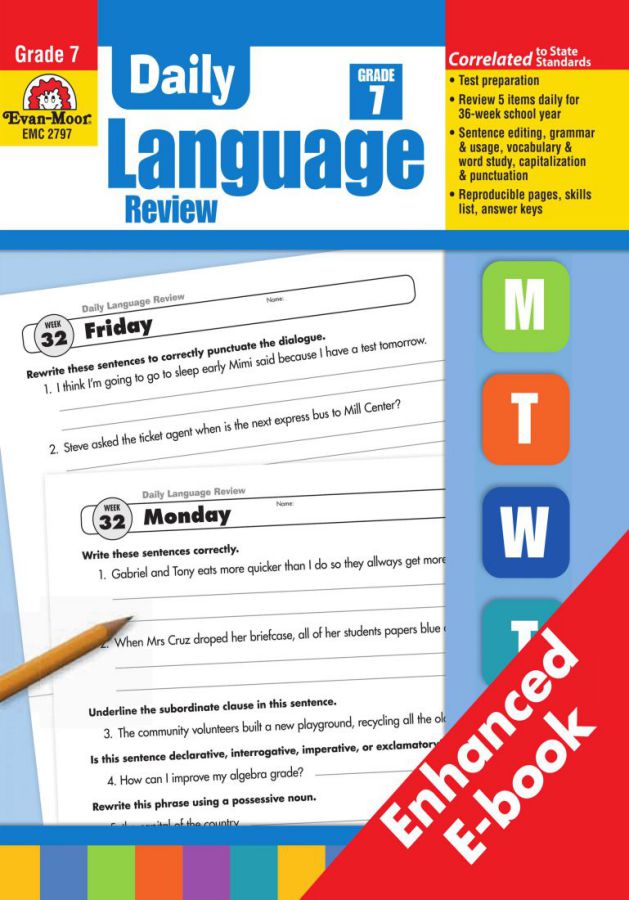 DAILY LANGUAGE  REVIEW - 8 BOOKS