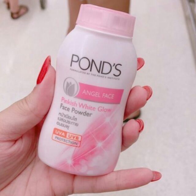 Phấn phủ dạng bột siêu mịn Pond Angel Face Pinkish White Glow Phấn Phủ Kiềm Dầu - Dạng Bột - PONDS - Thái Lan chống nắng, Chống tia tử ngoại từ ánh nắng mặt trời, bảo vệ da.